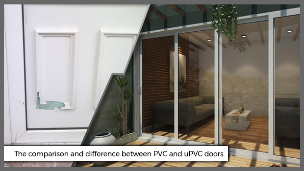 The comparison and difference between PVC and uPVC doors